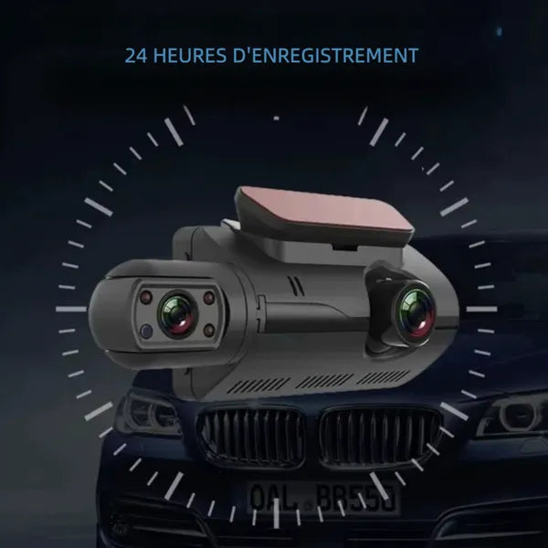 Dashcam 4K Double Caméra | Vision Nocturne & Sécurité Automatique