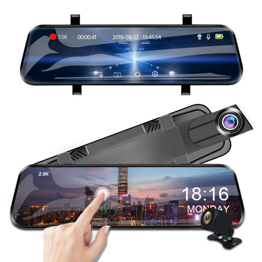 Rétroviseur Dashcam 2.5K avec Écran Tactile 10”